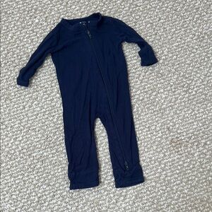 Kyte BABY Navy Blue Onesie Footless - NB